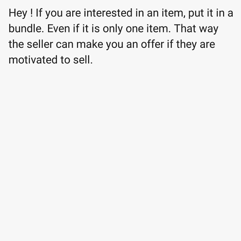 Bundle = Offer